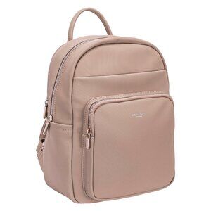 David Jones Paris Women Fashion Structured Medium Backpack - Adobe Rose